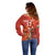 Custom Wales Football Go Champions Off Shoulder Sweater Cymru am byth Red Style