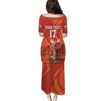 Custom Wales Football Go Champions Puletasi Cymru am byth Red Style