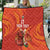 Custom Wales Football Go Champions Quilt Cymru am byth Red Style