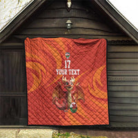 Custom Wales Football Go Champions Quilt Cymru am byth Red Style