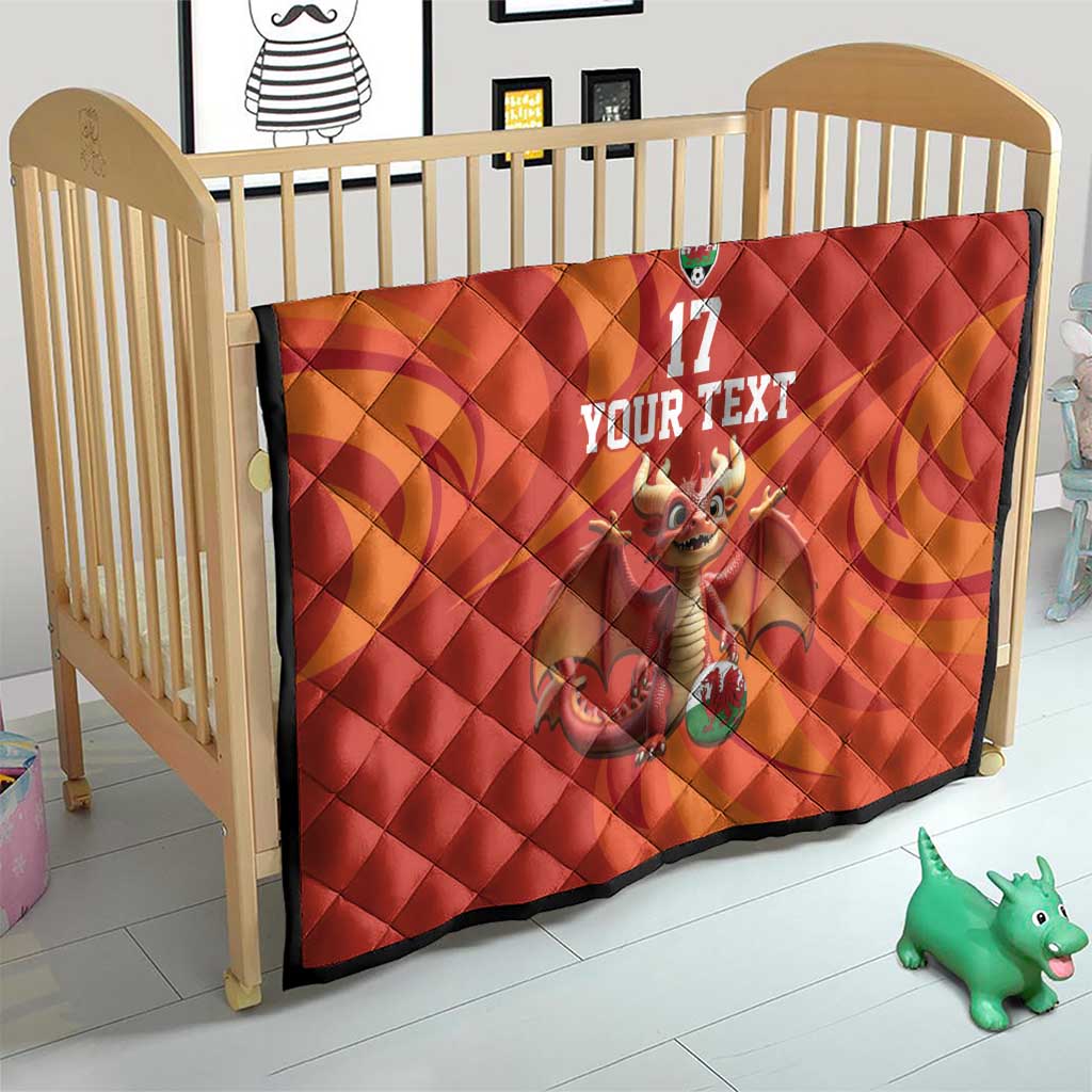 Custom Wales Football Go Champions Quilt Cymru am byth Red Style