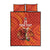 Custom Wales Football Go Champions Quilt Bed Set Cymru am byth Red Style