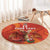 Custom Wales Football Go Champions Round Carpet Cymru am byth Red Style