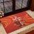 Custom Wales Football Go Champions Rubber Doormat Cymru am byth Red Style
