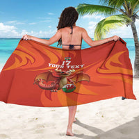 Custom Wales Football Go Champions Sarong Cymru am byth Red Style