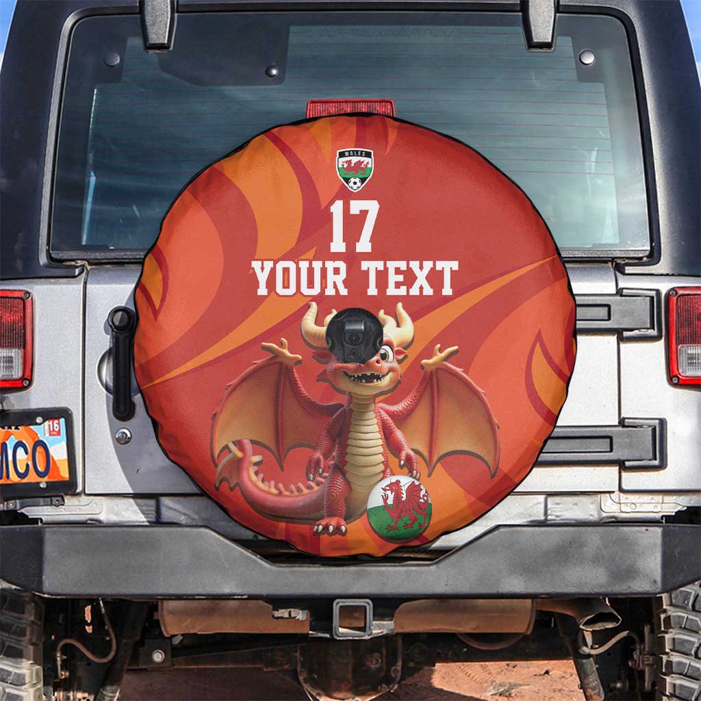 Custom Wales Football Go Champions Spare Tire Cover Cymru am byth Red Style