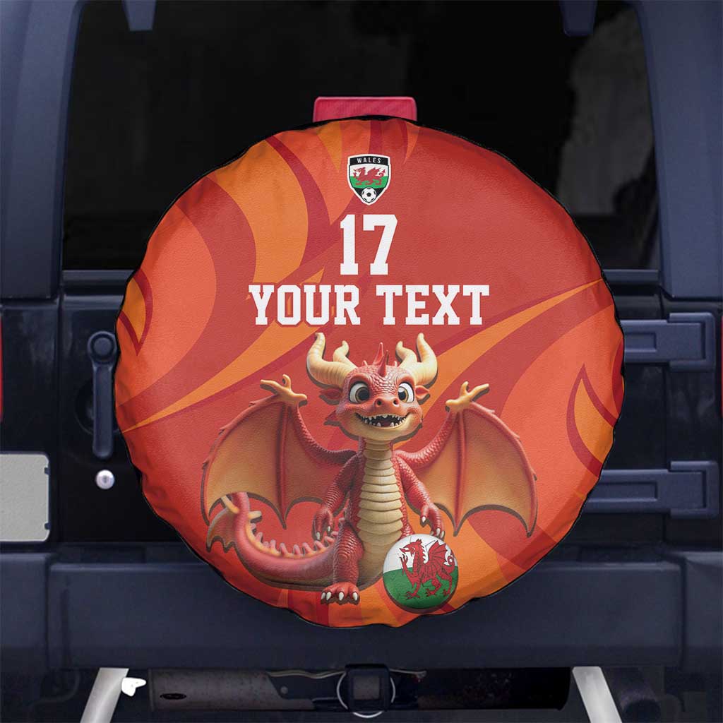 Custom Wales Football Go Champions Spare Tire Cover Cymru am byth Red Style