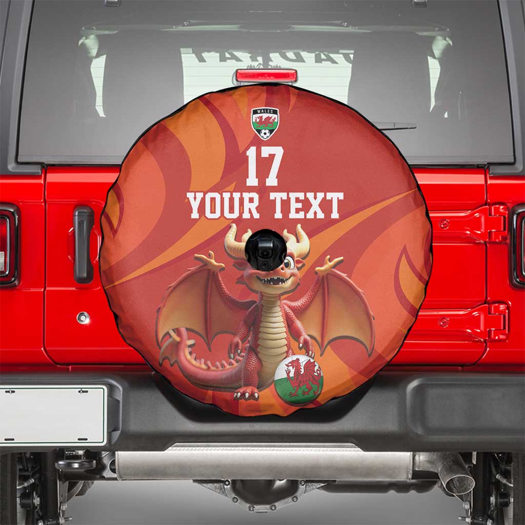 Custom Wales Football Go Champions Spare Tire Cover Cymru am byth Red Style