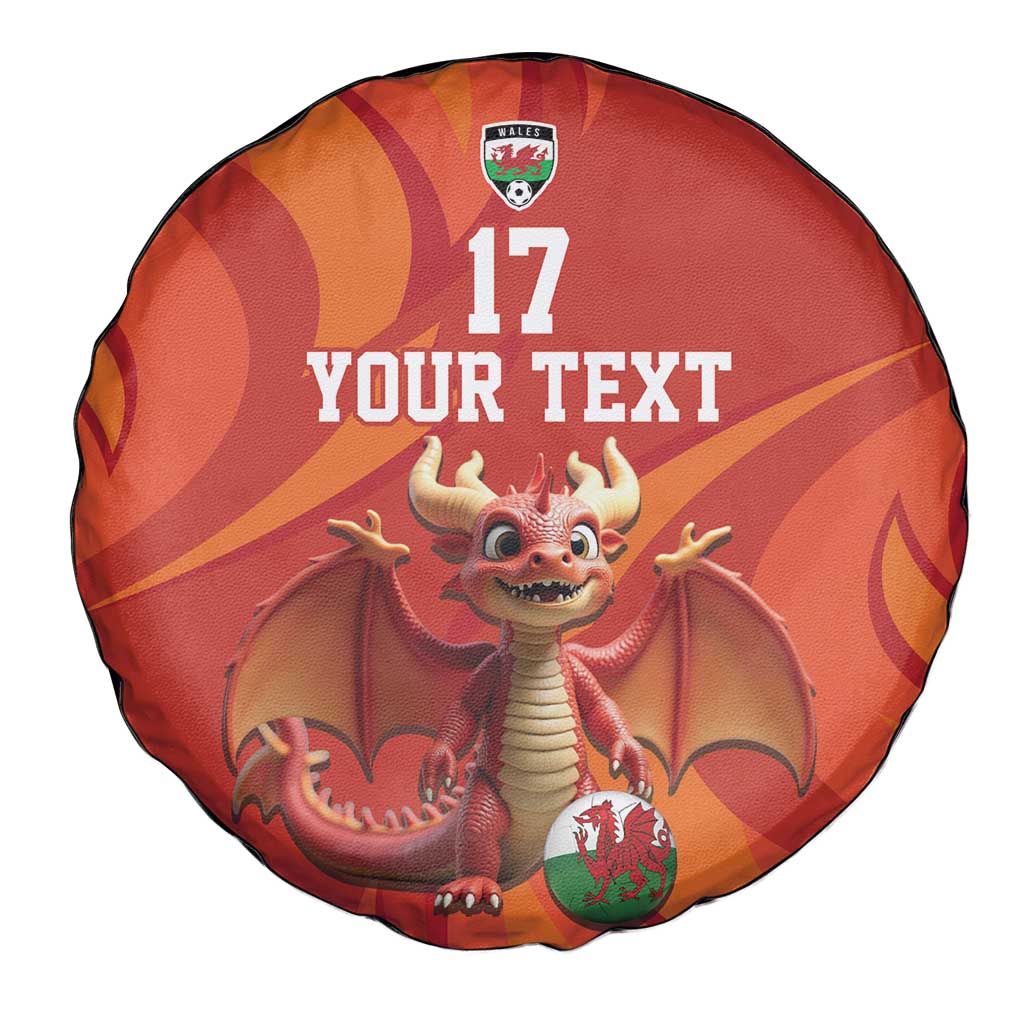 Custom Wales Football Go Champions Spare Tire Cover Cymru am byth Red Style