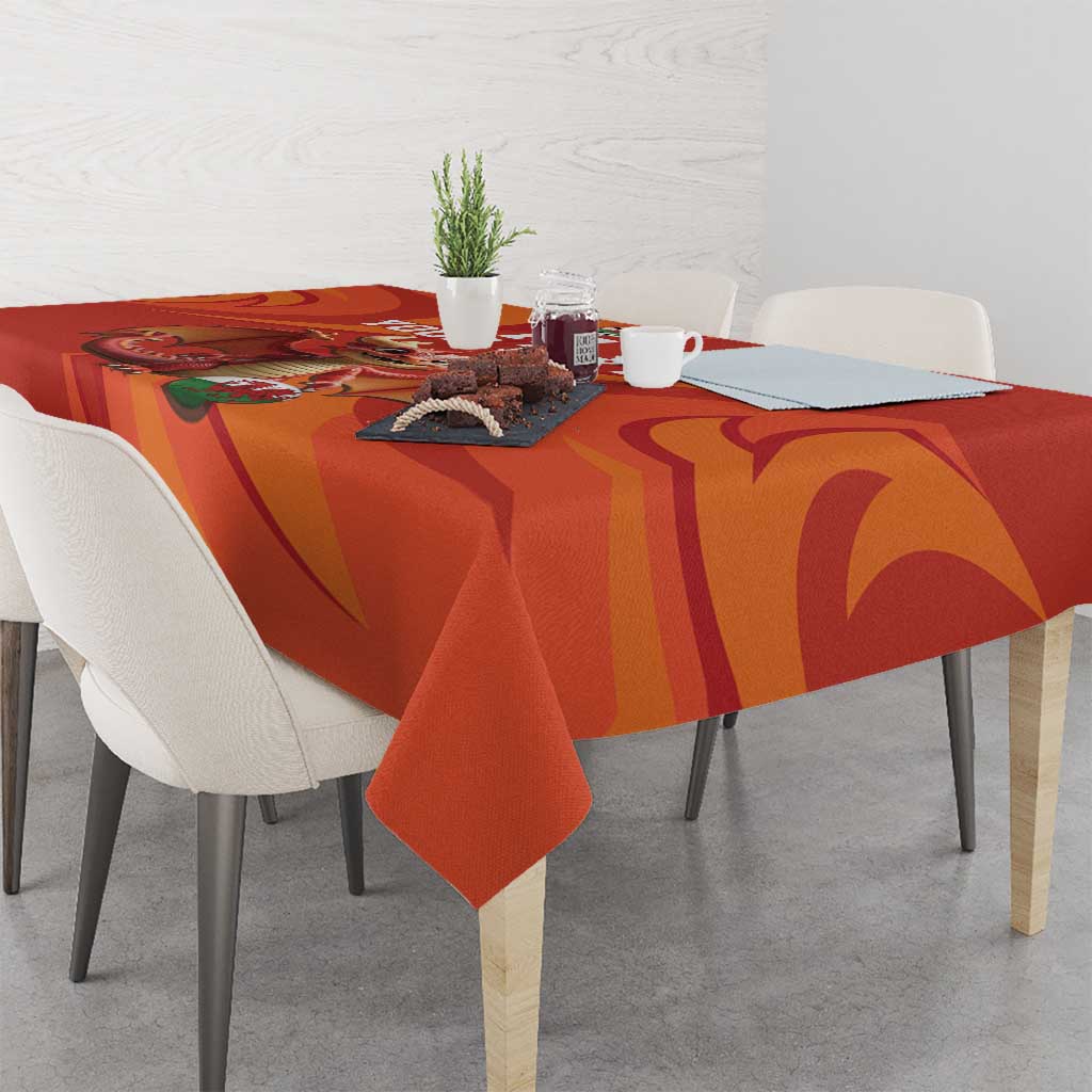 Custom Wales Football Go Champions Tablecloth Cymru am byth Red Style