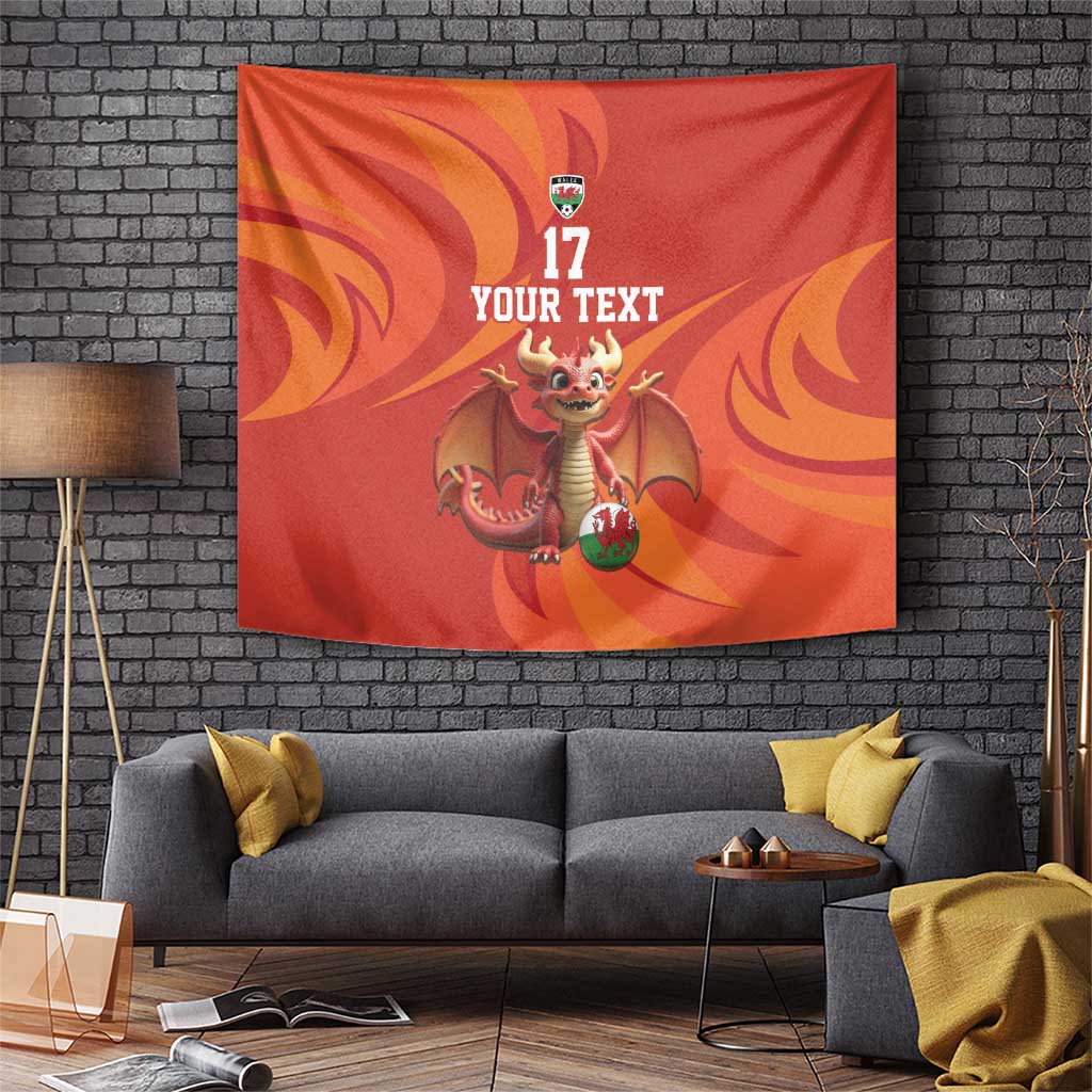 Custom Wales Football Go Champions Tapestry Cymru am byth Red Style
