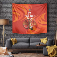 Custom Wales Football Go Champions Tapestry Cymru am byth Red Style