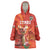 Custom Wales Football Go Champions Wearable Blanket Hoodie Cymru am byth Red Style