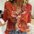 Custom Wales Football Go Champions Women Casual Shirt Cymru am byth Red Style