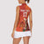 Custom Wales Football Go Champions Women Sleeveless Polo Shirt Cymru am byth Red Style