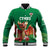 Custom Wales Football Go Champions Baseball Jacket Cymru am byth Green Style