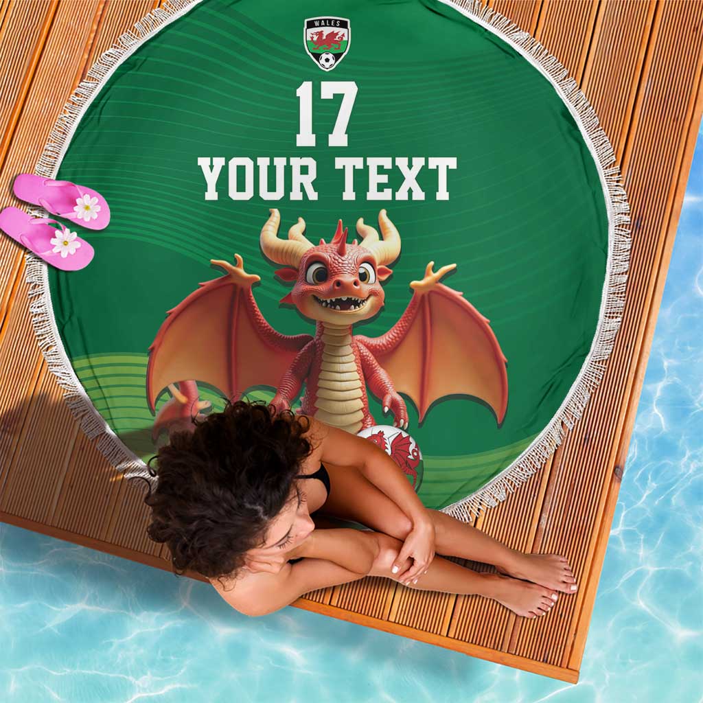Custom Wales Football Go Champions Beach Blanket Cymru am byth Green Style