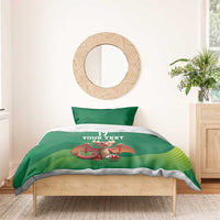 Custom Wales Football Go Champions Bedding Set Cymru am byth Green Style