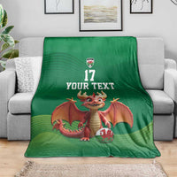 Custom Wales Football Go Champions Blanket Cymru am byth Green Style