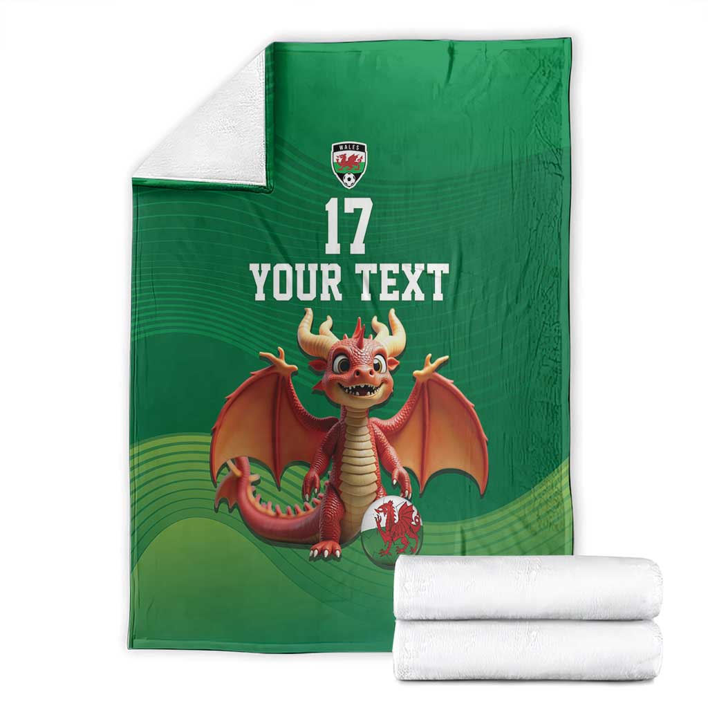 Custom Wales Football Go Champions Blanket Cymru am byth Green Style