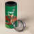Custom Wales Football Go Champions 4 in 1 Can Cooler Tumbler Cymru am byth Green Style