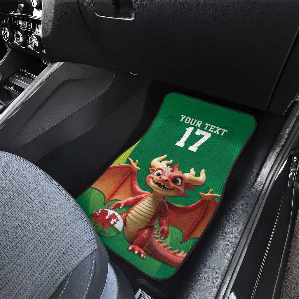 Custom Wales Football Go Champions Car Mats Cymru am byth Green Style