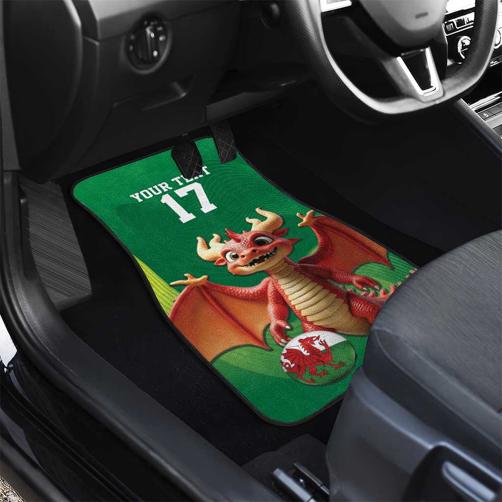 Custom Wales Football Go Champions Car Mats Cymru am byth Green Style
