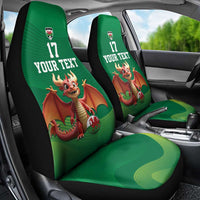 Custom Wales Football Go Champions Car Seat Cover Cymru am byth Green Style