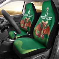 Custom Wales Football Go Champions Car Seat Cover Cymru am byth Green Style