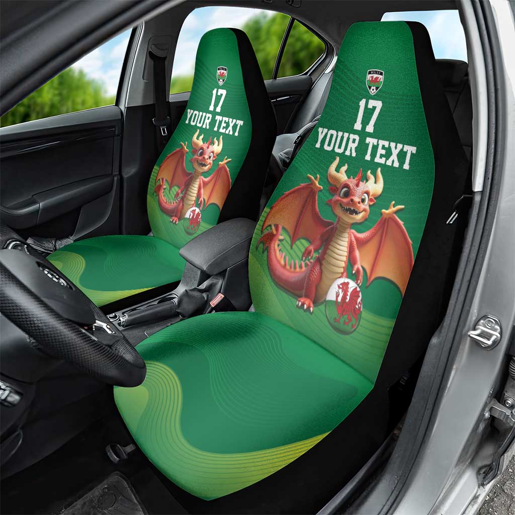 Custom Wales Football Go Champions Car Seat Cover Cymru am byth Green Style