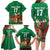 Custom Wales Football Go Champions Family Matching Long Sleeve Bodycon Dress and Hawaiian Shirt Cymru am byth Green Style