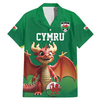 Custom Wales Football Go Champions Family Matching Mermaid Dress and Hawaiian Shirt Cymru am byth Green Style