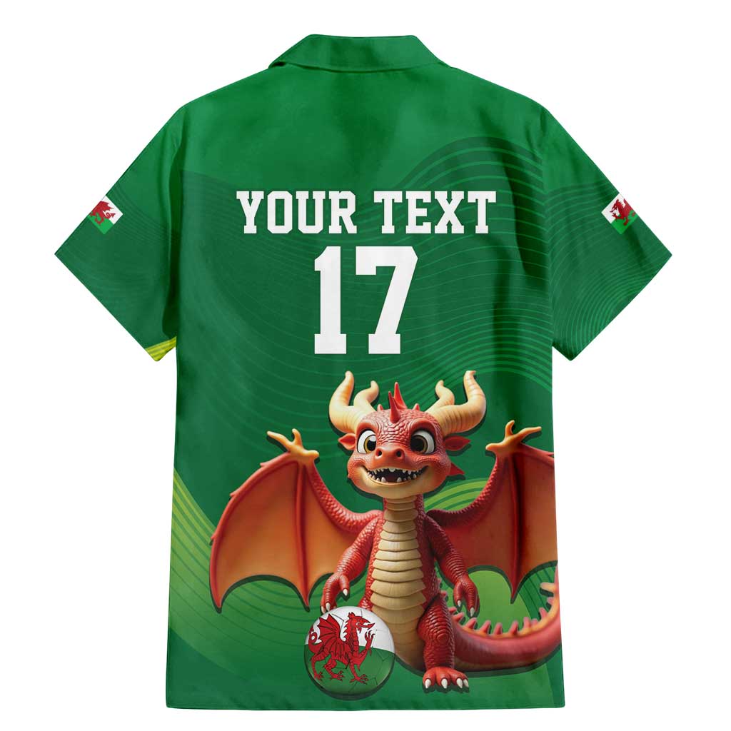 Custom Wales Football Go Champions Family Matching Mermaid Dress and Hawaiian Shirt Cymru am byth Green Style