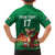 Custom Wales Football Go Champions Family Matching Off Shoulder Maxi Dress and Hawaiian Shirt Cymru am byth Green Style