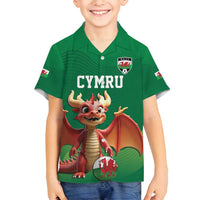 Custom Wales Football Go Champions Family Matching Tank Maxi Dress and Hawaiian Shirt Cymru am byth Green Style
