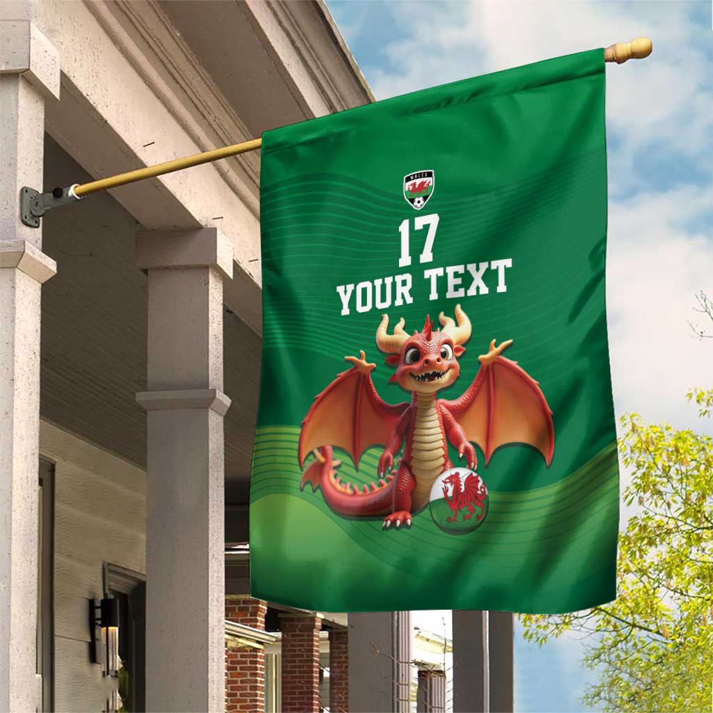 Custom Wales Football Go Champions Garden Flag Cymru am byth Green Style