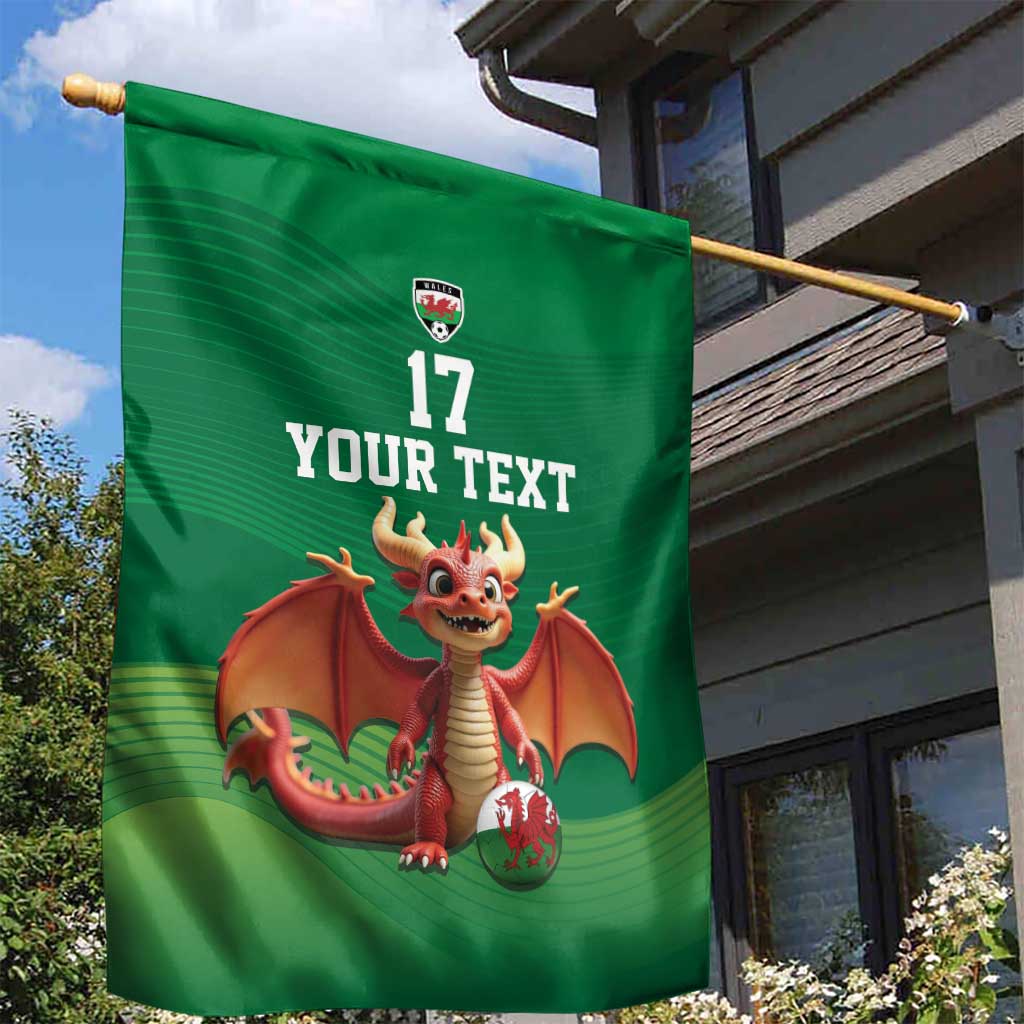 Custom Wales Football Go Champions Garden Flag Cymru am byth Green Style