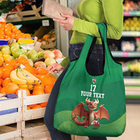 Custom Wales Football Go Champions Grocery Bag Cymru am byth Green Style