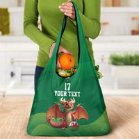 Custom Wales Football Go Champions Grocery Bag Cymru am byth Green Style
