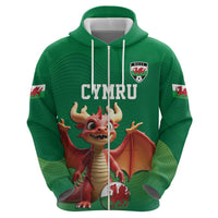 Custom Wales Football Go Champions Hoodie Cymru am byth Green Style