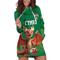 Custom Wales Football Go Champions Hoodie Dress Cymru am byth Green Style