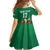 Custom Wales Football Go Champions Kid Short Sleeve Dress Cymru am byth Green Style
