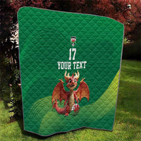 Custom Wales Football Go Champions Quilt Cymru am byth Green Style