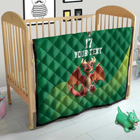 Custom Wales Football Go Champions Quilt Cymru am byth Green Style