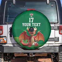 Custom Wales Football Go Champions Spare Tire Cover Cymru am byth Green Style
