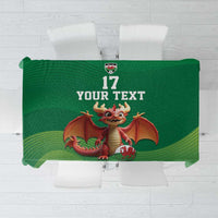 Custom Wales Football Go Champions Tablecloth Cymru am byth Green Style