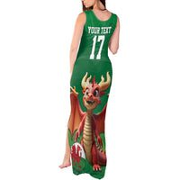 Custom Wales Football Go Champions Tank Maxi Dress Cymru am byth Green Style