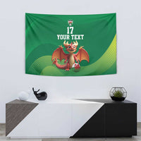 Custom Wales Football Go Champions Tapestry Cymru am byth Green Style