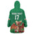Custom Wales Football Go Champions Wearable Blanket Hoodie Cymru am byth Green Style