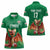 Custom Wales Football Go Champions Women Polo Shirt Cymru am byth Green Style